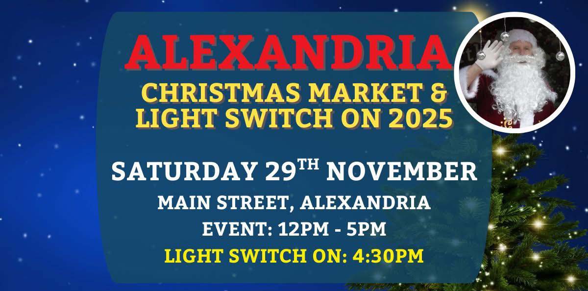Alexandria Christmas Market and Christmas Lights switch-on
